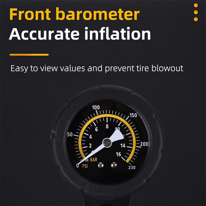 WEST BIKING 230 PSI augstspiediena velosipēda sūknis salokāms viegls MTB šosejas velosipēda sūknis alumīnija sakausējuma riepu piepūšanas rīks riteņbraukšanai