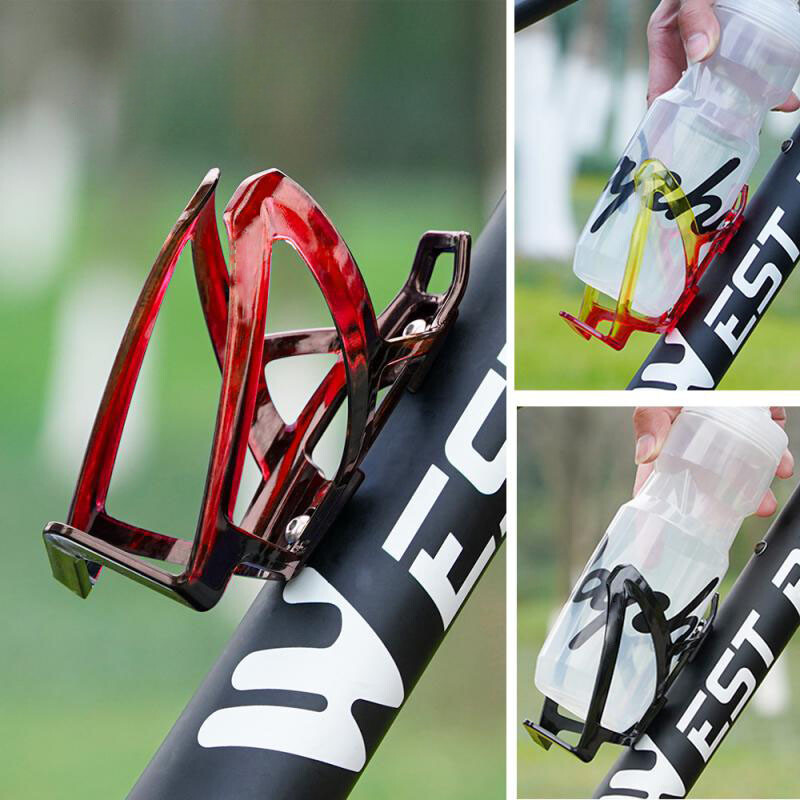 Velosipēdu pudeļu būri MTB ceļa velosipēda ūdens pudeļu turētājs Krāsains viegls velopudeļu kronšteins velosipēda aksesuārs