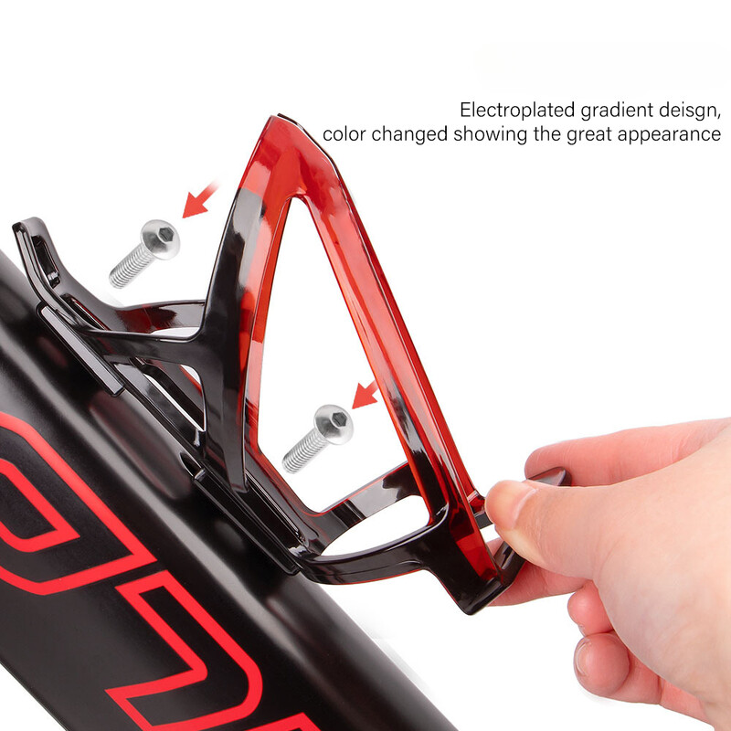 Velosipēdu pudeļu būri MTB ceļa velosipēda ūdens pudeļu turētājs Krāsains viegls velopudeļu kronšteins velosipēda aksesuārs