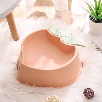 Zdjela za kućne ljubimce u obliku breskve Posuđe za pse iz crtića Protuklizna hranilica za kućne ljubimce Plastične pojedinačne zdjelice za vodu za mačke i štene Posuda za hranjenje hrane za pse