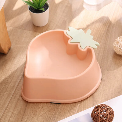 Zdjela za kućne ljubimce u obliku breskve Posuđe za pse iz crtića Protuklizna hranilica za kućne ljubimce Plastične pojedinačne zdjelice za vodu za mačke i štene Posuda za hranjenje hrane za pse