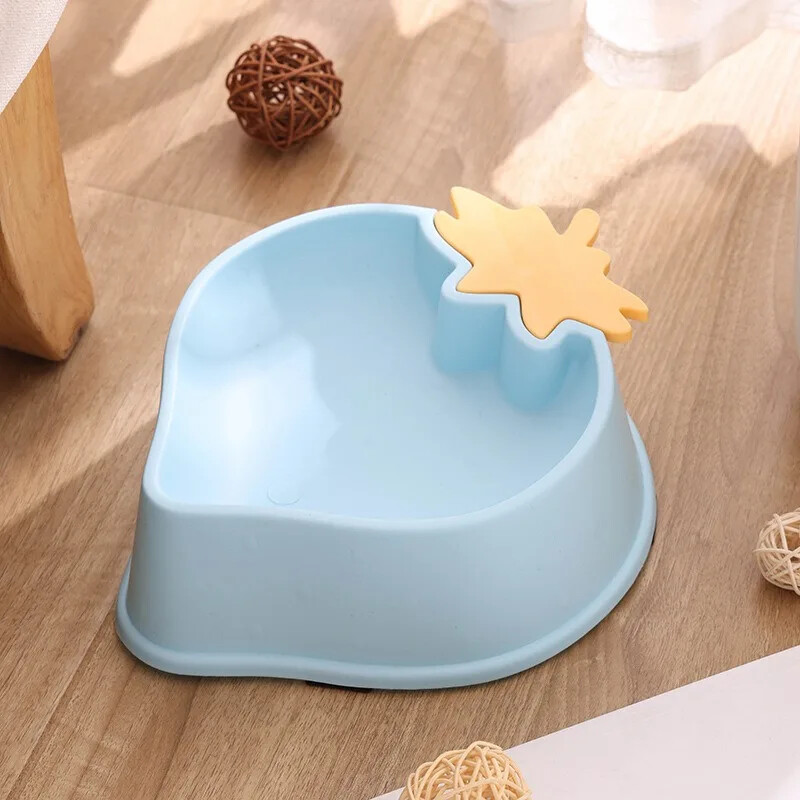 Zdjela za kućne ljubimce u obliku breskve Posuđe za pse iz crtića Protuklizna hranilica za kućne ljubimce Plastične pojedinačne zdjelice za vodu za mačke i štene Posuda za hranjenje hrane za pse