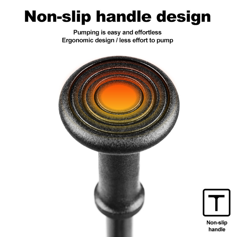 X-TIGER pārnēsājams velosipēda gaisa sūknis augstspiediena gaisa sūknis šosejas velosipēda kalnu velosipēdam, trieciena gaisa sūknis, 300 psi ar spiediena mērītāju