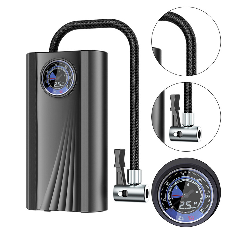 Električni zračni kompresor za brzo napuhavanje 12V ručna zračna pumpa Visokoprecizna pumpa za napuhavanje guma za motocikle Auto Bicyc