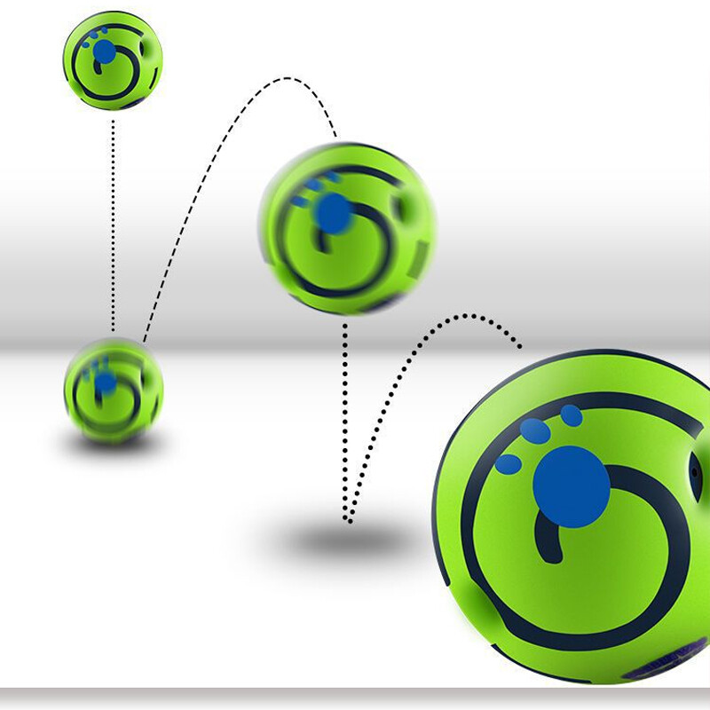 Играчка за куче Поклащане Wag Кикотене Топка Привличане на вниманието на кучето Играчка Забавни кикотящи звуци при търкаляне или разклащане Домашните любимци знаят най-добре, както се вижда по телевизията