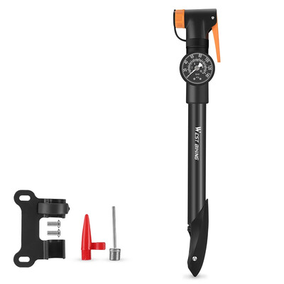 Daudzfunkcionāls rokas sūknis ar mērierīces rokas riepas gaisa piepūšanu, 360 grādos rotējošs galvas pārnēsājams velosipēda sūknis, kas paredzēts velosipēdu basketbolam