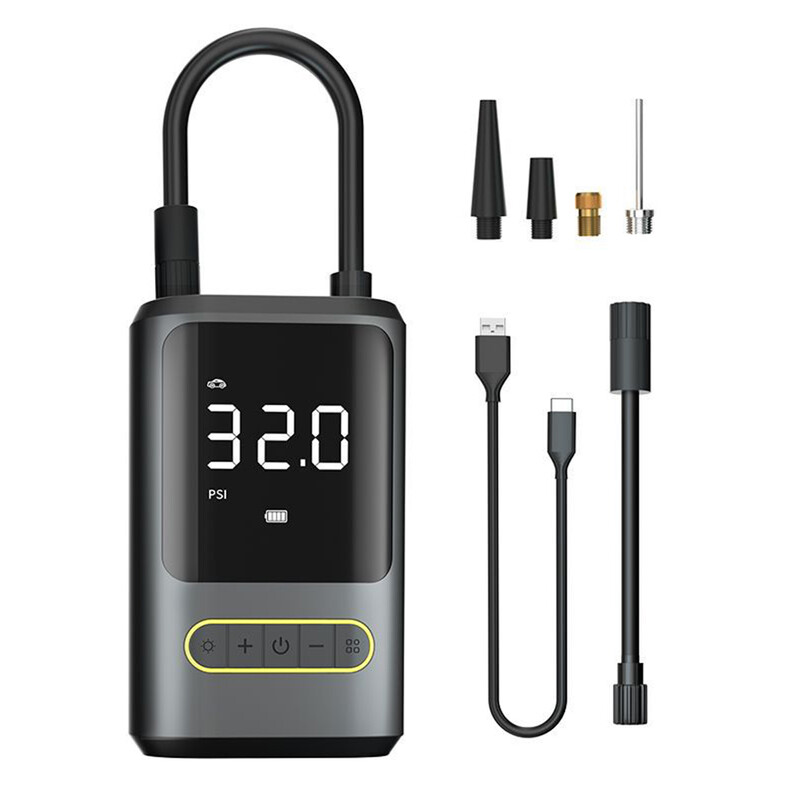 150PSI velosipēda riepu riepu piepūšamais USB uzlādējams elektriskais piepūšamais sūknis ar Schrader vārstu Presta vārstu motociklam