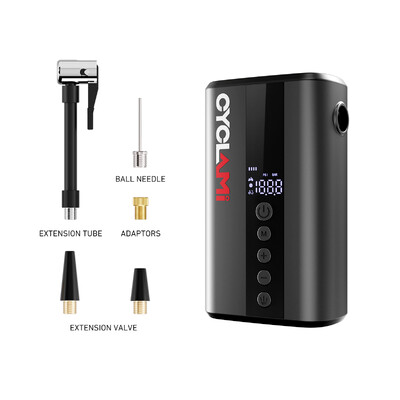 130 PSI Električna pumpa Pumpa za gume Prikaz tlaka zraka Prijenosni bicikl Bežična pumpa za napuhavanje Vanjski cestovni MTB bicikl CYCLAMI Z5L