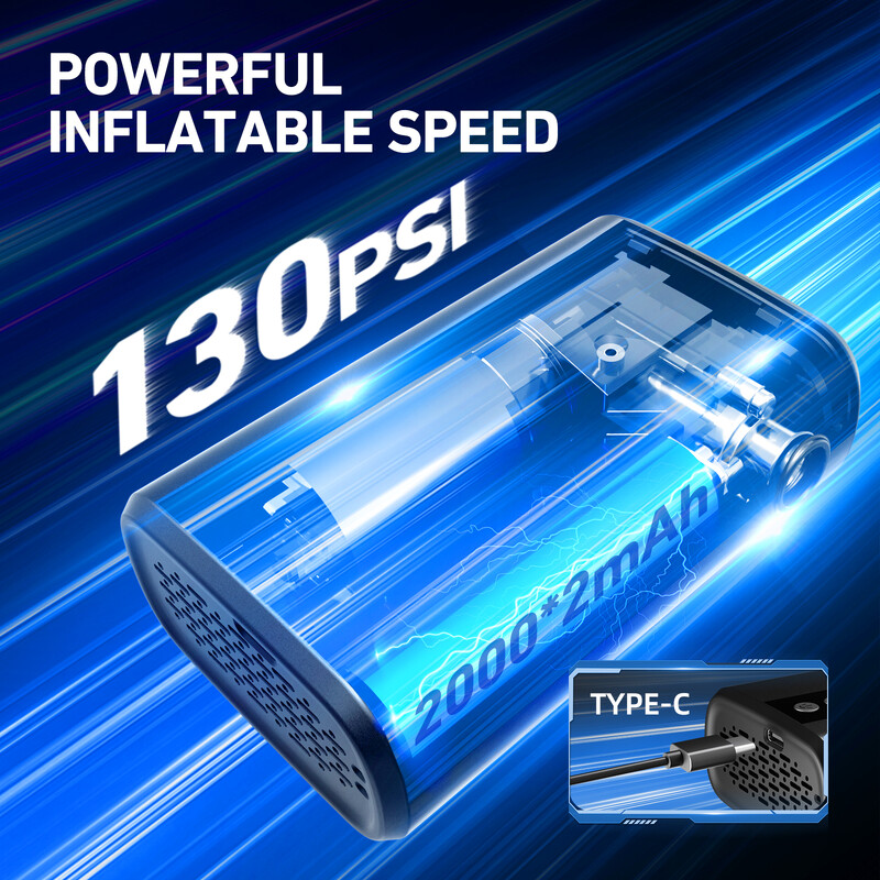 130 PSI Električna pumpa Pumpa za gume Prikaz tlaka zraka Prijenosni bicikl Bežična pumpa za napuhavanje Vanjski cestovni MTB bicikl CYCLAMI Z5L