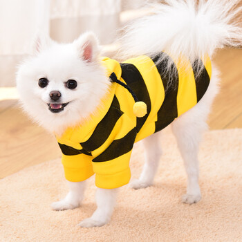 Есен и зима Нов суичър за кучета Little Bee Dress up Хелоуин Топло и модерно малко куче и котка