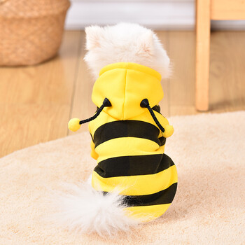 Есен и зима Нов суичър за кучета Little Bee Dress up Хелоуин Топло и модерно малко куче и котка