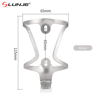 LUNJE velosipēda ūdens pudeļu būris MTB kalnu velosipēda pudeļu turētājs īpaši viegls alumīnija sakausējuma statīvs šosejas riteņbraukšanas piederumiem