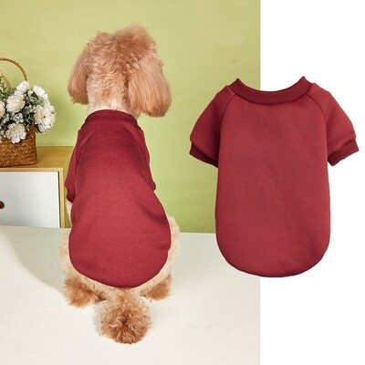 W28 Nova jesenska i zimska odjeća za kućne ljubimce, više opcija, elegantne jednobojne tople majice s kapuljačom za Chihuahua, Schnaucer, Bichon