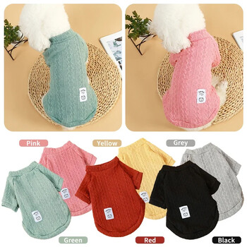 Small Pet Sweater Dogs Μπλουζάκι με κάτω μέρος Χειμερινά ζεστά ρούχα για μικρά σκυλιά Dachshund Schnauzer Chihuahua Jumper Dog Hoodie