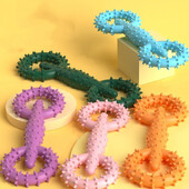 Košļājamā rotaļlieta sunim, velkamajam gredzenam, kucēna košļājamā rotaļlieta Neiznīcināma mājdzīvnieku vilkšanas rotaļlieta Interaktīva kucēna košļājamā rotaļlieta garlaicības mazināšanai zobu tīrīšanai