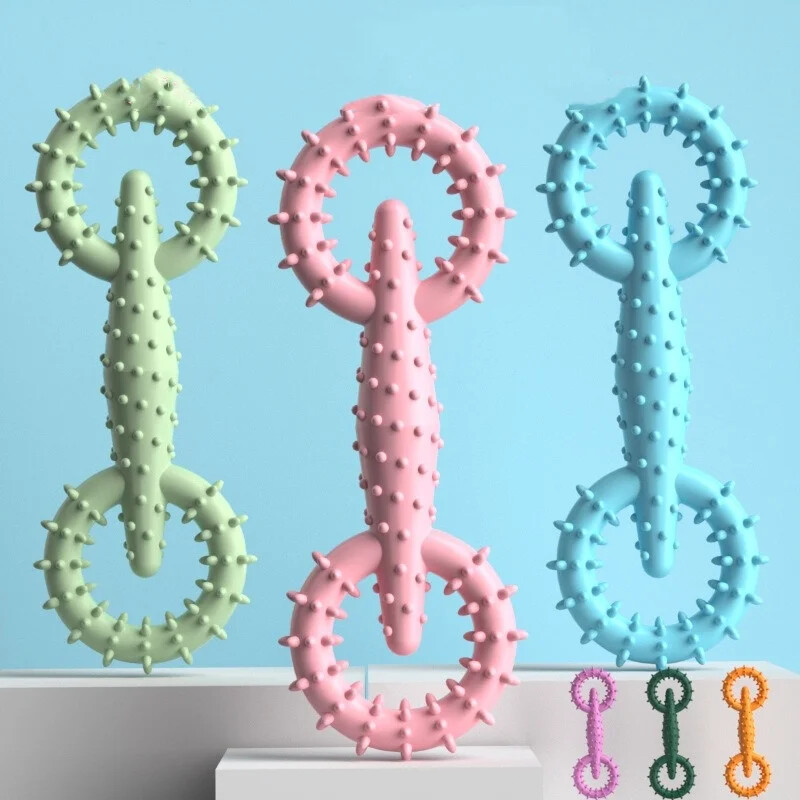 Košļājamā rotaļlieta sunim, velkamajam gredzenam, kucēna košļājamā rotaļlieta Neiznīcināma mājdzīvnieku vilkšanas rotaļlieta Interaktīva kucēna košļājamā rotaļlieta garlaicības mazināšanai zobu tīrīšanai