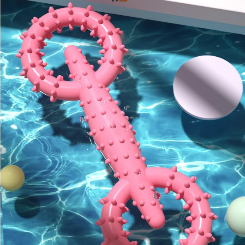 Košļājamā rotaļlieta sunim, velkamajam gredzenam, kucēna košļājamā rotaļlieta Neiznīcināma mājdzīvnieku vilkšanas rotaļlieta Interaktīva kucēna košļājamā rotaļlieta garlaicības mazināšanai zobu tīrīšanai