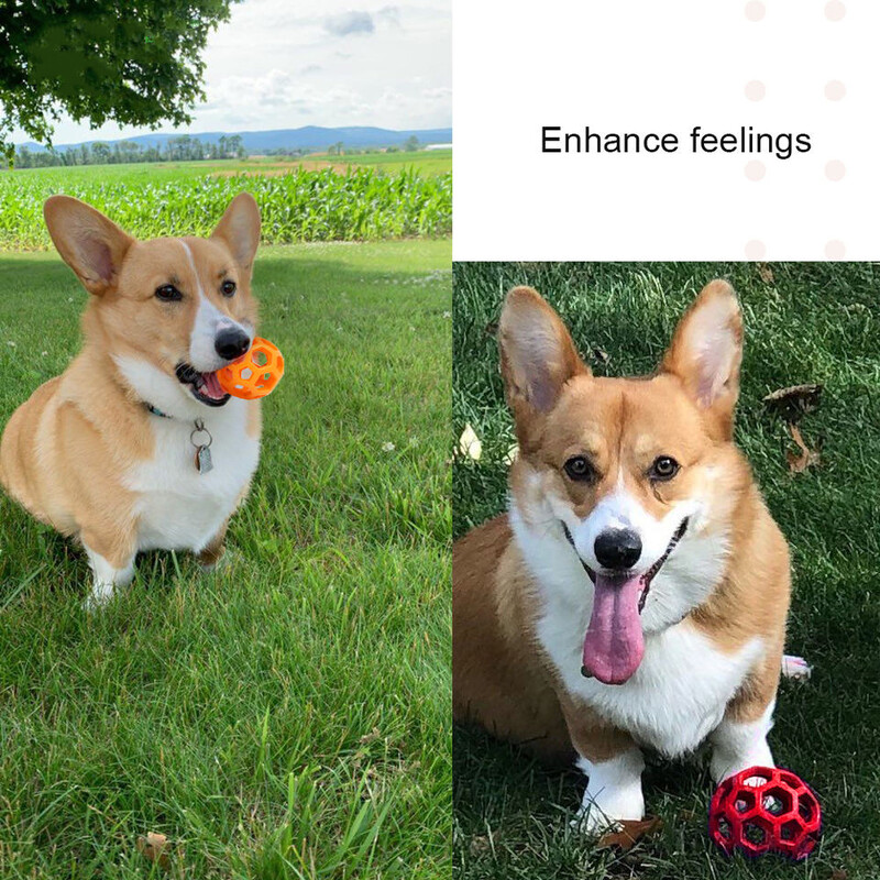 Котка Куче Играчка за дъвчене от естествен каучук Геометрична предпазна топка със звънец Интерактивна топка за домашни любимци Обучение на кученца Игра Топки за почистване на зъби