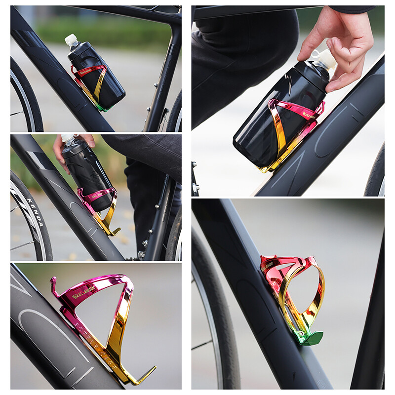 WEST BIKING Īpaši viegls ūdens pudeļu būris Krāsains PC MTB šosejas velosipēda pudeļu turētājs Riteņbraukšanas piederumi Velosipēdu pudeļu būris