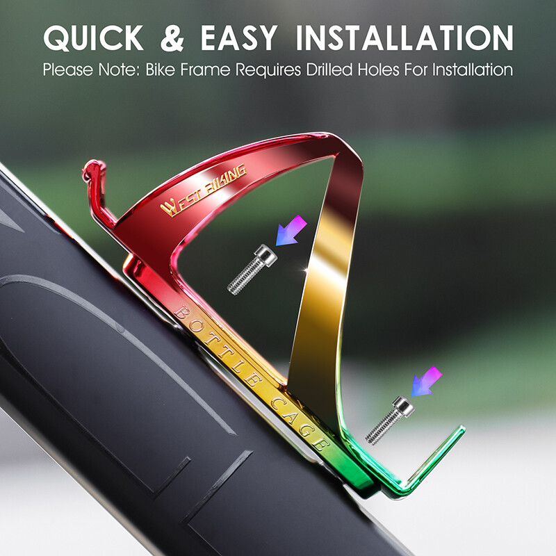 WEST BIKING Īpaši viegls ūdens pudeļu būris Krāsains PC MTB šosejas velosipēda pudeļu turētājs Riteņbraukšanas piederumi Velosipēdu pudeļu būris