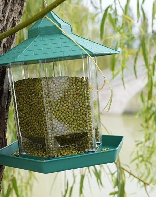 Lindude välilindude söötja rõdu õue õues rippuv automaatsöötja vihmakindel toidukast segalind