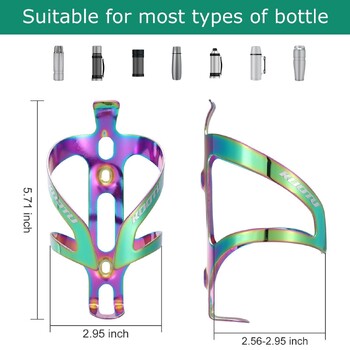Θήκη για μπουκάλια νερού ποδηλάτου από κράμα αλουμινίου Πολύχρωμη θήκη για μπουκάλια νερού ποδηλασίας Road Mountain Cage