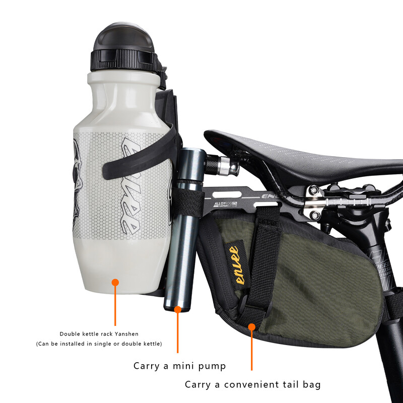 ENLEE Double Cup velosipēda ūdens pudeles būra seglu pagarinājuma turētājs Velosipēdu tējkannas kronšteini MTB šosejas velosipēdu piederumu daļas