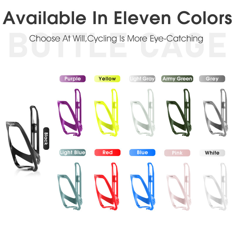 WEST BIKING Многоцветна скоба за бутилка за вода за велосипеди Лека, устойчива на износване MTB пътна велосипедна клетка за бутилка Аксесоари за велосипеди