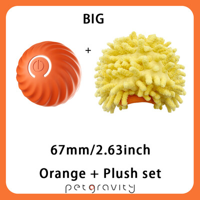 Pet Gravity Pet Toy Ball Automatic Moving Dog Toy Ball Smart USB Jumping Rotating Interactive Dog Chew Toy Ball for Puppy Ball