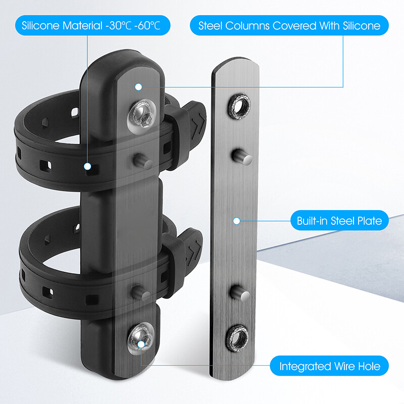 Stalak za bocu za vodu za bicikl Pretvornik silikonske trake protiv klizanja Mtb Adapter za držač boce za cestovni bicikl Dodaci za biciklizam