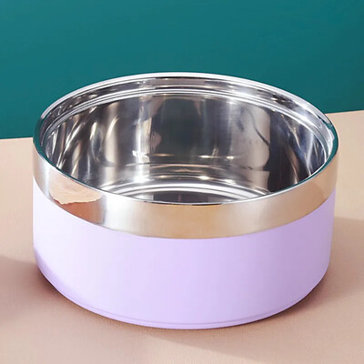 Купа за кучешка храна Купа за кучета от неръждаема стомана Двуслойни купички за вода за хранене на кучета Неплъзгащи се купички за пиене на котки Хранилка Стоки за домашни любимци