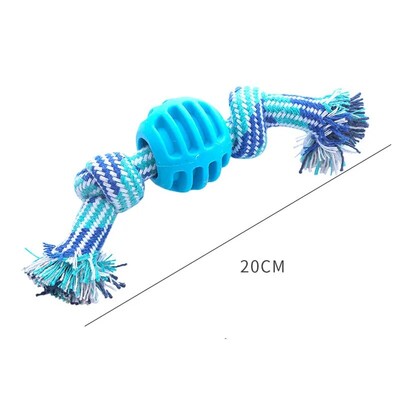 Устойчива на ухапване играчка за куче въже за кучета Устойчивост на ухапване Интерактивна памучна кост Малко кученце Възел за дъвчене Въже за почистване на зъби Играчки за кучета