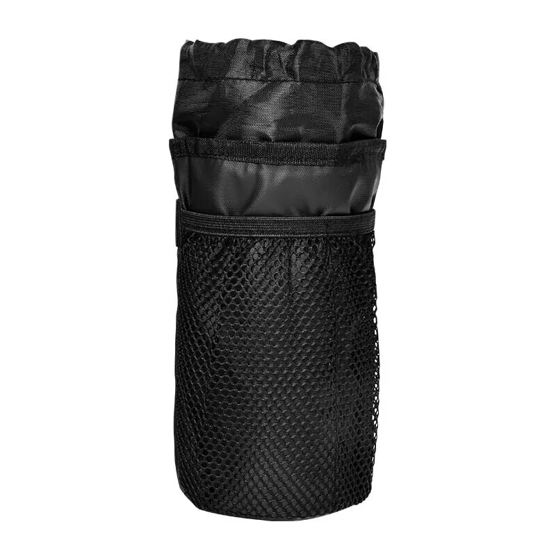 Чанта за велосипед Държач за бутилка за велосипед Термична чанта за носене на кормилото с мрежест джоб Поставки за чаши за кафе Чанта за носене на бутилка за вода за колоездене