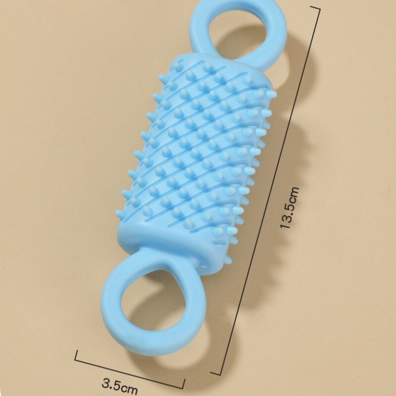 Mājdzīvnieku košļājamā rotaļlieta TPR, pret sakodieniem izturīgas molāras interaktīvas suņu rotaļlietas, kas paredzētas maziem suņiem, kuriem izplūst barība Rotaļlieta Suņu zobu tīrīšanas rotaļlietu piederumi