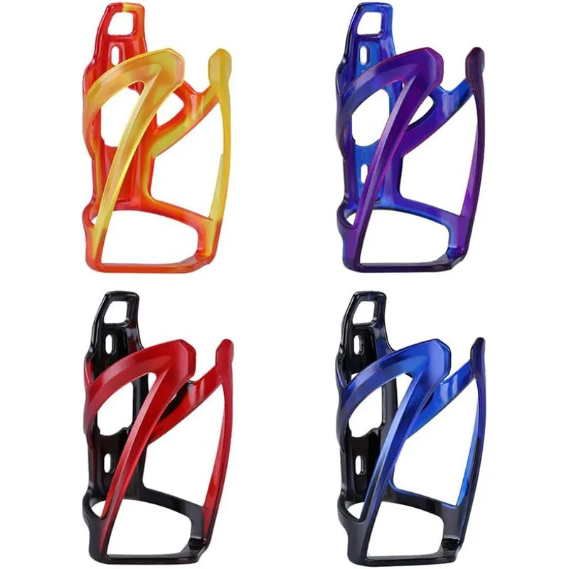 Velosipēda atbalsta pudeļu turētājs MTB bagāžnieka riteņbraukšanas piederumi Velosipēda ūdens pudeļu turētājs Krāsains viegls tējkannas korpusa kronšteins