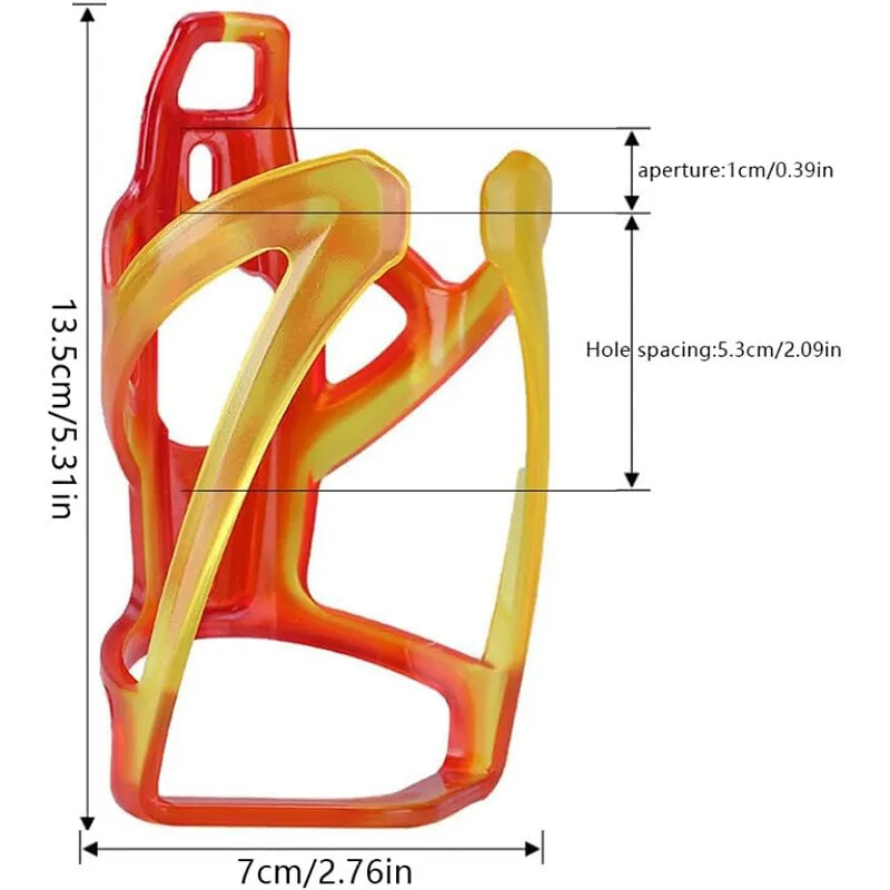 Velosipēda atbalsta pudeļu turētājs MTB bagāžnieka riteņbraukšanas piederumi Velosipēda ūdens pudeļu turētājs Krāsains viegls tējkannas korpusa kronšteins