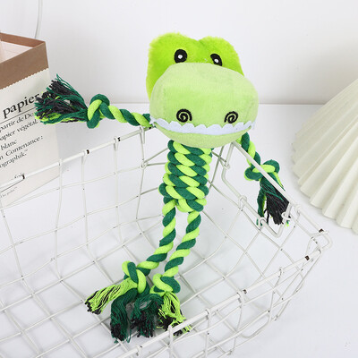 Bavlnené lano pre psov, žuvacie hračky v tvare zvieraťa, odolné proti uhryznutiu, prerezávacie hryzátka, dobrý spoločník pre psov