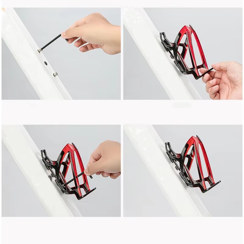 1 set kaveza za biciklističke boce MTB cestovni bicikl Držač za bocu za vodu Šareni lagani nosač za biciklističku bocu Dodatak za bicikl