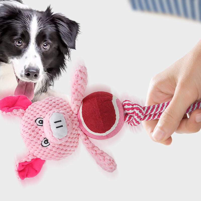 Plišana svinja, žaba, ljubimac, škripave igračke za male pse, štene, konopac, lopta, igračka za žvakanje, škripa, pribor za kućne ljubimce.