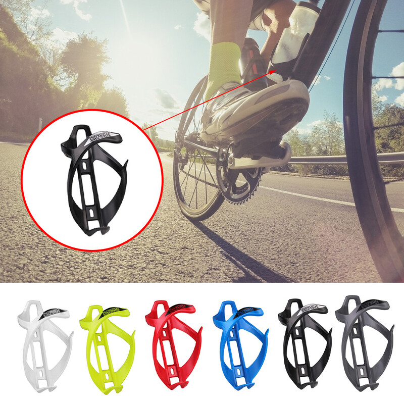 Velosipēda ūdens pudeļu sprosts Plastmasas velopudeļu turētājs Regulējams velosipēda dzērienu krūzes statīvs dzeltens
