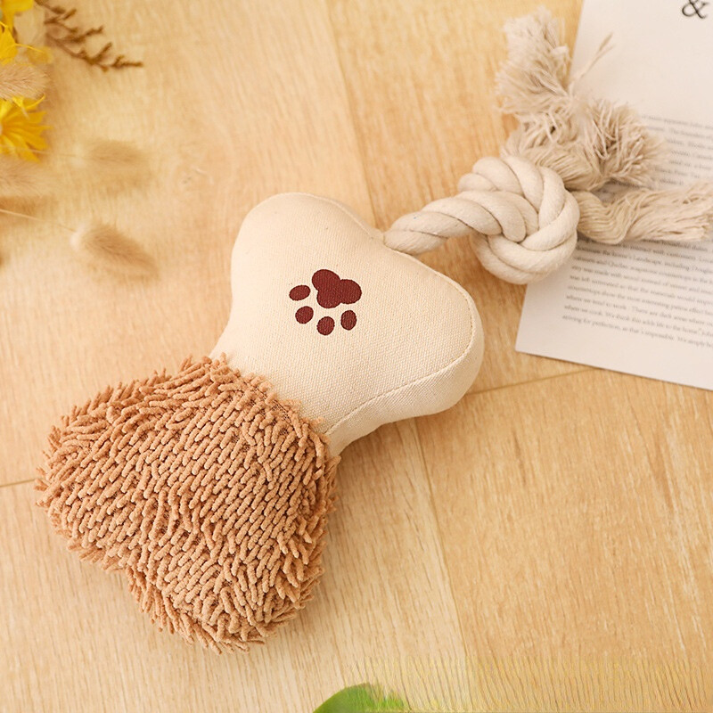 Mājdzīvnieku kokvilnas virves rotaļlieta suņu skaņas kanva molāra zobu tīrīšanas līdzeklis pret sakodieniem virves mezglu apmācība suņu rotaļlietas suņu zobu birste suņu rotaļlietas