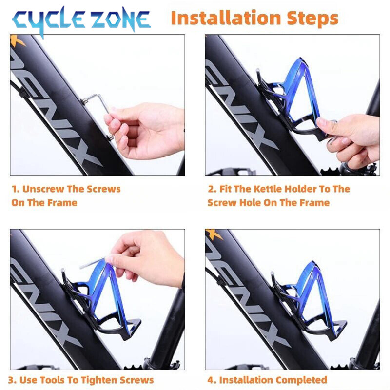 Държач за бутилка за велосипед Колоездене Път MTB Клетки за бутилки за вода Цветни леки поставки за чаши за вода Аксесоари за планински велосипеди на открито