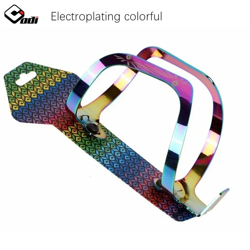 ODI velosipēdu pudeļu būri Krāsains tējkannas turētāja kronšteins Īpaši viegls hameleona alumīnija sakausējuma MTB šosejas velosipēdu ūdens pudeļu plaukts