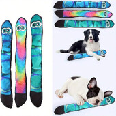 Durablez Tough plīša pīkstoša suņu rotaļlieta čūska ar garām acīm