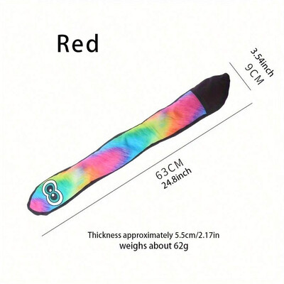 Durablez Tough plīša pīkstoša suņu rotaļlieta čūska ar garām acīm