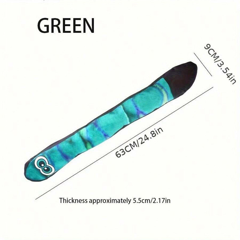 Durablez Tough plīša pīkstoša suņu rotaļlieta čūska ar garām acīm