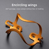 MTB velosipēda pudeļu turētājs Augstas izturības alumīnija sakausējuma āra velosipēda ūdens krūzes dzērienu plaukta pudeļu turētājs