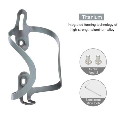 MTB velosipēda pudeļu turētājs Augstas izturības alumīnija sakausējuma āra velosipēda ūdens krūzes dzērienu plaukta pudeļu turētājs