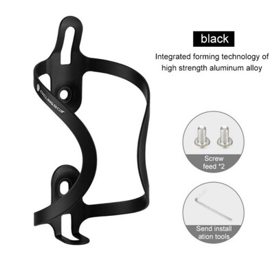 MTB velosipēda pudeļu turētājs Augstas izturības alumīnija sakausējuma āra velosipēda ūdens krūzes dzērienu plaukta pudeļu turētājs