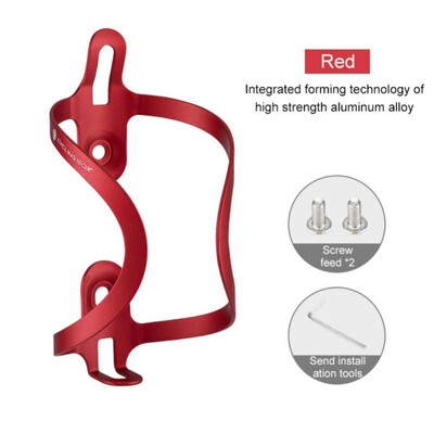 MTB velosipēda pudeļu turētājs Augstas izturības alumīnija sakausējuma āra velosipēda ūdens krūzes dzērienu plaukta pudeļu turētājs